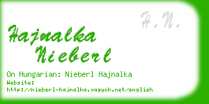 hajnalka nieberl business card